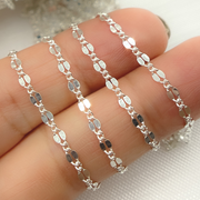 Sterling Silver Flat Marina Link Chain